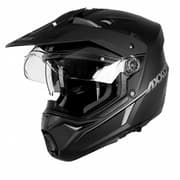 AXXIS MX803DS WOLF DS SOLID A1 MATT BLACK CROSS HJÄLM