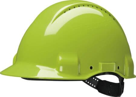 Hjelm G3000 vent. m/UV u/skrue - Hi-viz Gul