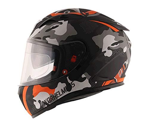 AXOR APEX STREET CAMO ORANSJE SOLSKJERM PINLOCK INKLUDERT MOTORSYKKELHJELM - MCV DS5