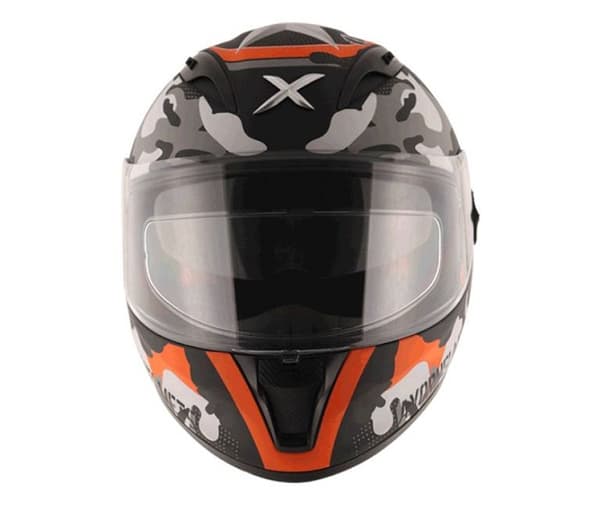 AXOR APEX STREET CAMO ORANSJE SOLSKJERM PINLOCK INKLUDERT MOTORSYKKELHJELM - MCV DS5