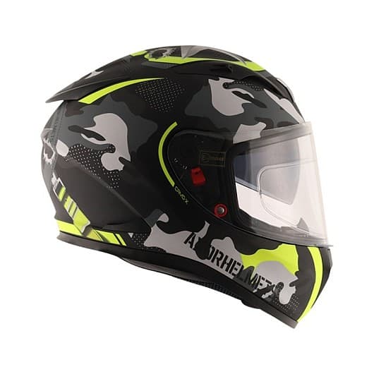 AXOR APEX STREET CAMO NEONSOLSKJERM PINLOCK INKLUDERT MOTORSYKKELHJELM - MCV DS5