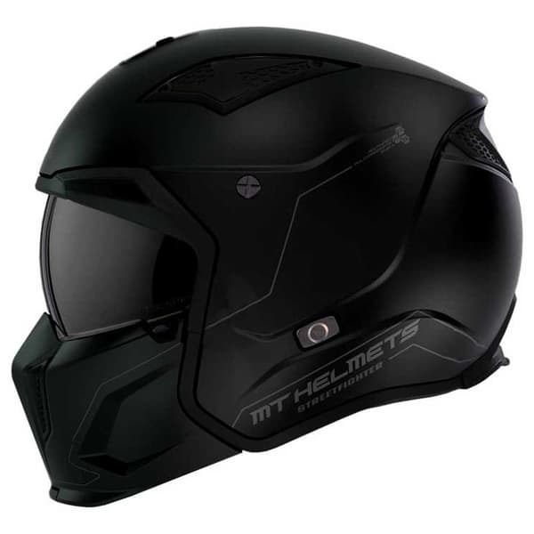 Mt Helmets Vaihdettava Kypärä Streetfighter Sv S Solid Musta XL