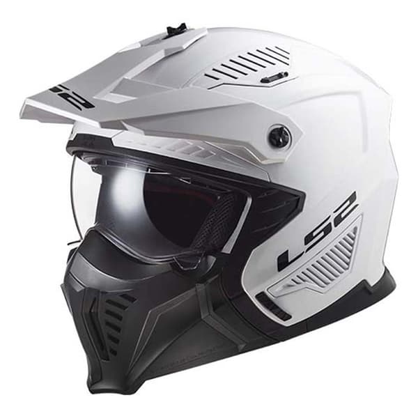 Ls2 Åben Ansigtshjelm Of606 Drifter Solid Hvid M