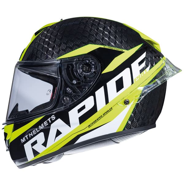 Mt Helmets Helansiktshjälm I Kolfiber Rapide Pro Svart L