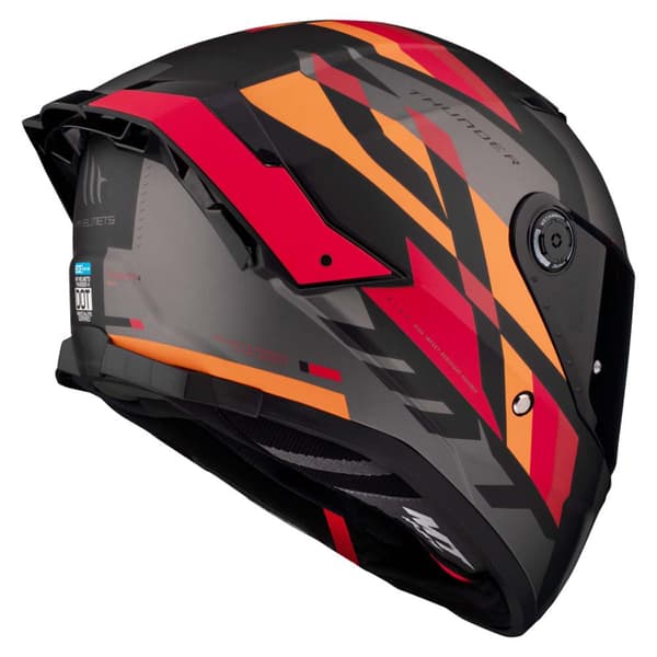 Mt Helmets Fullt Ansikte Hjälm Thunder 4 Sv Ergo B15 Flerfärgad XS