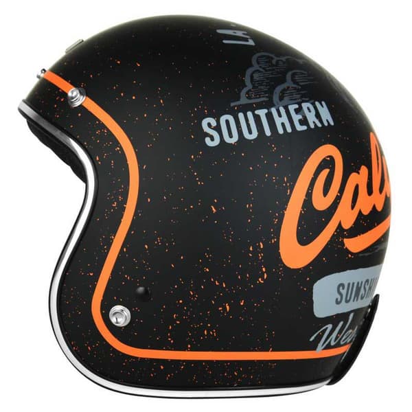 Origine Åben Ansigtshjelm Primo West Coast Orange,Sort S