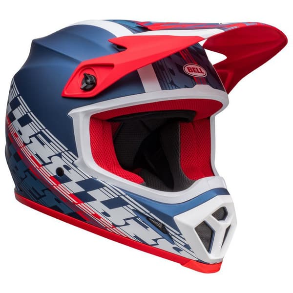 Bell Moto Motocross Hjelm Mx-9 Mips Offset Hvid,Blå L