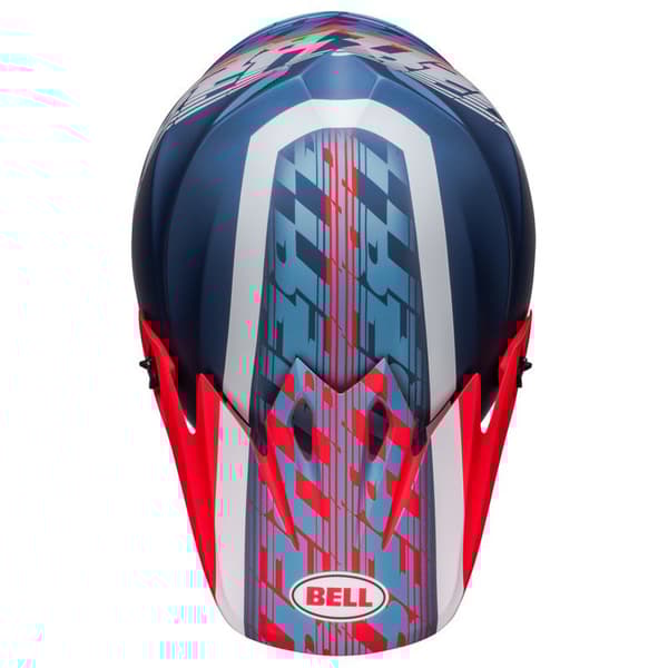 Bell Moto Motocross Hjelm Mx-9 Mips Offset Hvid,Blå L