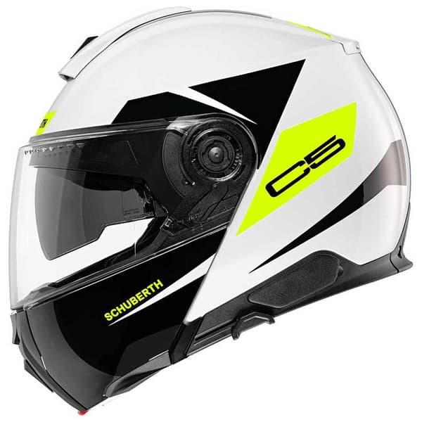 Schuberth Modulær Hjelm C5 Eclipse Gul,Hvid 2XL
