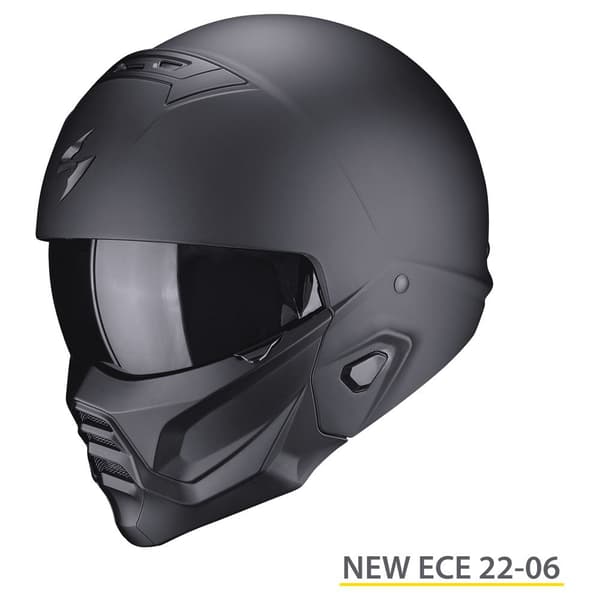 Scorpion Cabriolet Hjälm Exo-combat Ii Solid Svart XL