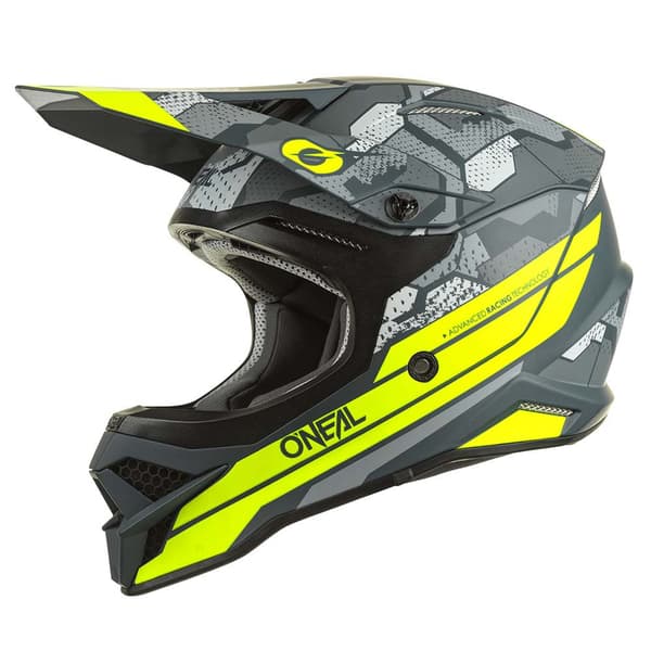 Oneal Motocrosshjälm 3 Series Camo Grå S