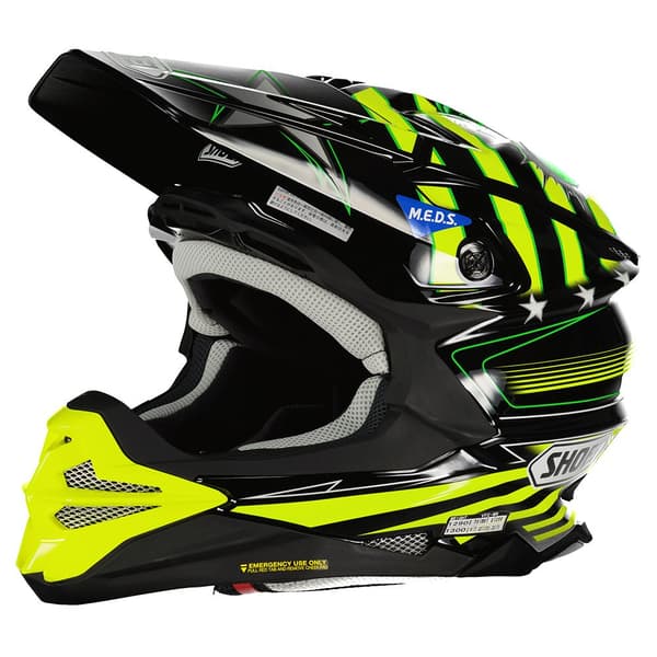 Shoei Motocrosshjälm Vfx-wr Grant3 Tc3 Gul,Svart XL