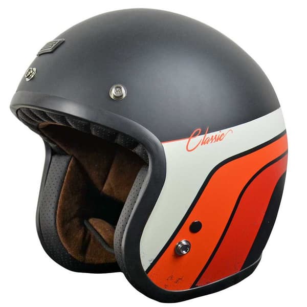 Origine Öppen Ansikts Hjälm Primo Classic Vintage Orange,Svart XS