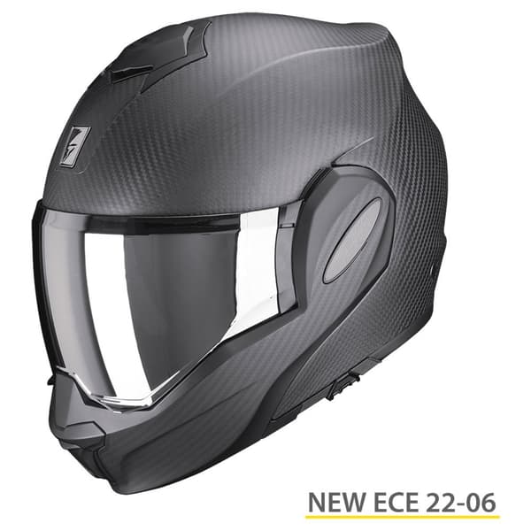 Scorpion Modulär Hjälm Exo-tech Evo Carbon Solid Svart L