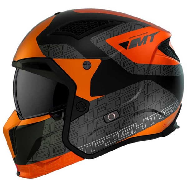 Mt Helmets Vaihdettava Kypärä Streetfighter Sv S Totem Oranssi M