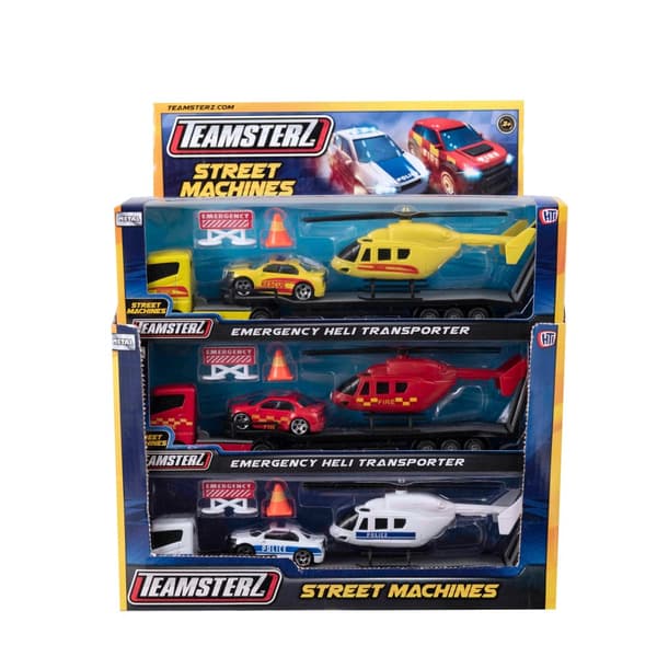 TEAMSTERZ Die-cast playset Heli transporter, 26 cm