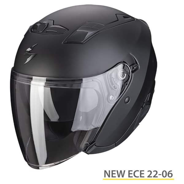 Scorpion Öppen Ansikts Hjälm Exo-230 Solid Svart M