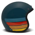 Miniatyrbild 3 av 4: Dmd Öppen Ansikts Hjälm Vintage Petrolhead Blå XL