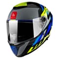 Miniatyrbillede 1 af 3: Mt Helmets Fuld Ansigtshjelm Thunder 4 Sv Ergo E17 Flerfarvet XS