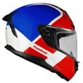 Miniatyrbillede 1 af 4: Hebo Fuld Ansigtshjelm Rush Full Race Helmet Hvid M