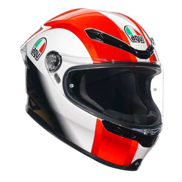 Agv Fuld Ansigtshjelm K6 S E2206 Mplk Rød,Hvid S
