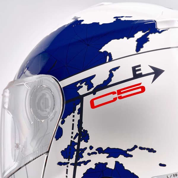 Schuberth Koko Kasvot Kypärä C5 Globe Sininen XS