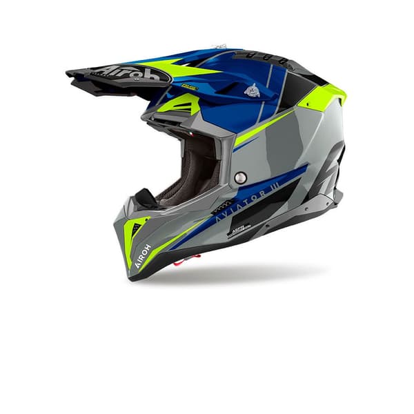 Airoh Motocrosshjälm Av3p18 Aviator 3 Push Flerfärgad L