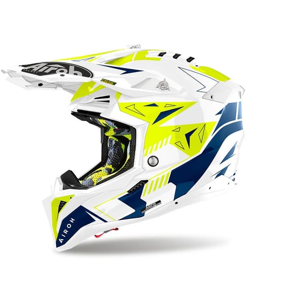 Airoh Motocross Hjelm Av3sp18 Aviator 3 Spin Flerfarvet L