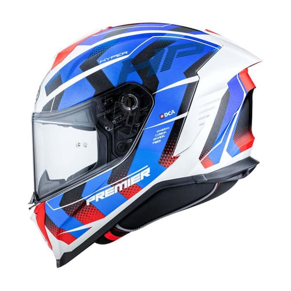Premier Helmets Fullt Ansikte Hjälm 23 Hyper Hp12 22.06 Vit,Blå L