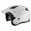 Miniatyrbillede 3 af 3: Mt Helmets Åben Ansigtshjelm District Sv S Solid Hvid L
