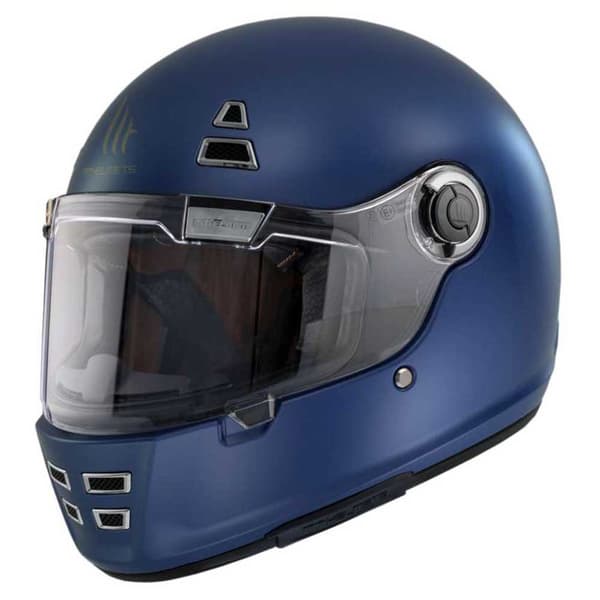 Mt Helmets Fullt Ansikte Hjälm Jarama Solid Blå M
