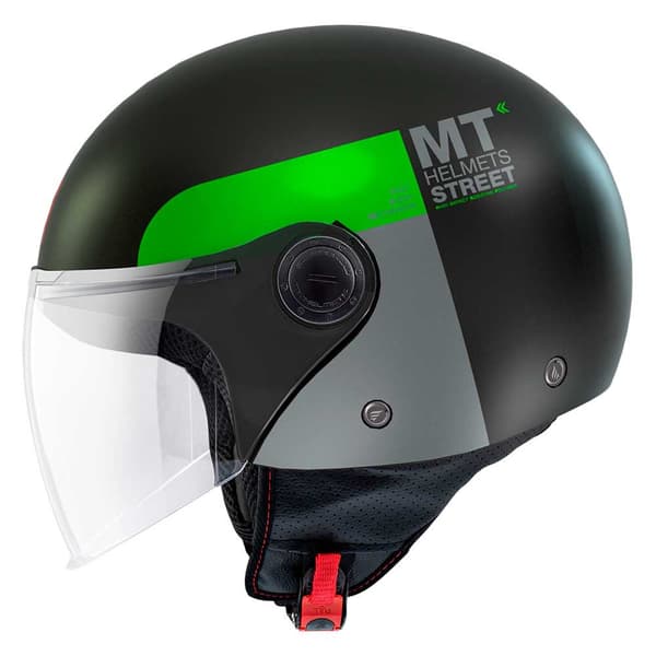 Mt Helmets Åben Ansigtshjelm Street S Inboard Sort M