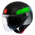 Miniatyrbillede 1 af 2: Mt Helmets Åben Ansigtshjelm Street S Inboard Sort M