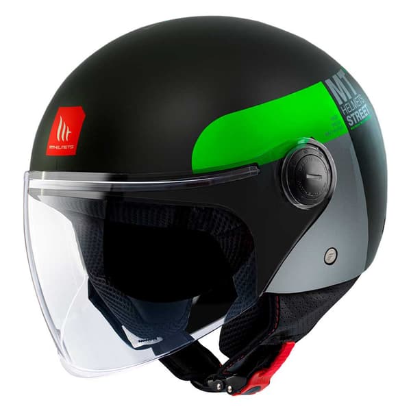Mt Helmets Åben Ansigtshjelm Street S Inboard Sort M