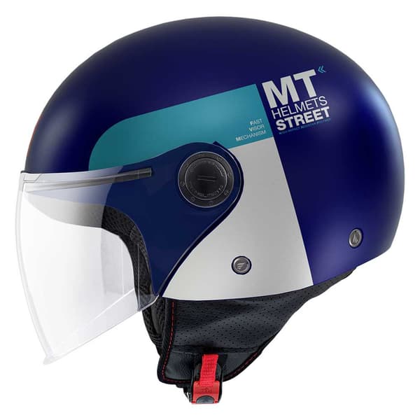 Mt Helmets Öppen Ansikts Hjälm Street S Inboard Blå S