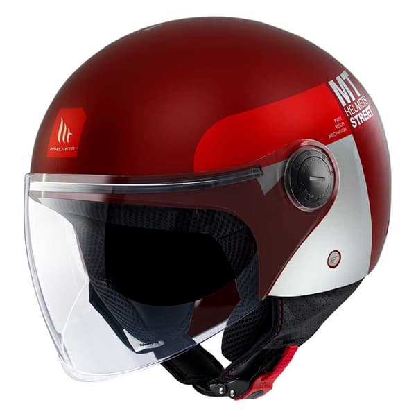 Mt Helmets Öppen Ansikts Hjälm Street S Inboard Röd XL