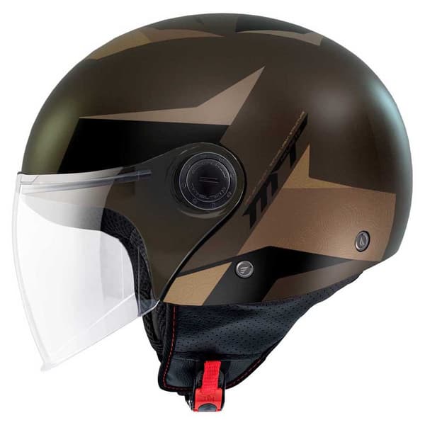 Mt Helmets Öppen Ansikts Hjälm Street S Poke Brun XL