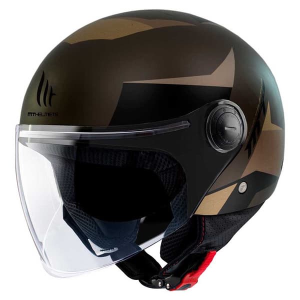 Mt Helmets Öppen Ansikts Hjälm Street S Poke Brun XL