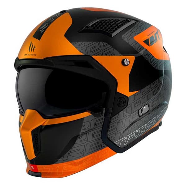 Mt Helmets Cabriolet Hjälm Streetfighter Sv S Totem Orange L