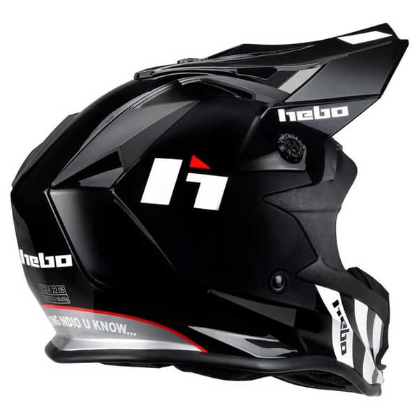 Hebo Motocrosshjälm Mx Pt13 Junior Svart L