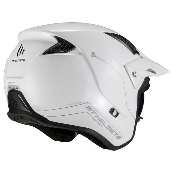 Mt Helmets Öppen Ansikts Hjälm District Sv S Solid Vit M