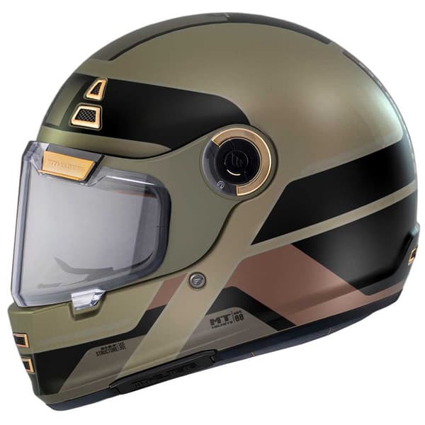 Mt Helmets Fullt Ansikte Hjälm Jarama 68th Beige S
