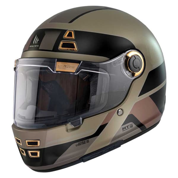 Mt Helmets Fullt Ansikte Hjälm Jarama 68th Beige S