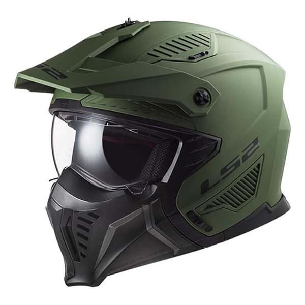 Ls2 Åben Ansigtshjelm Of606 Drifter Solid Grøn S