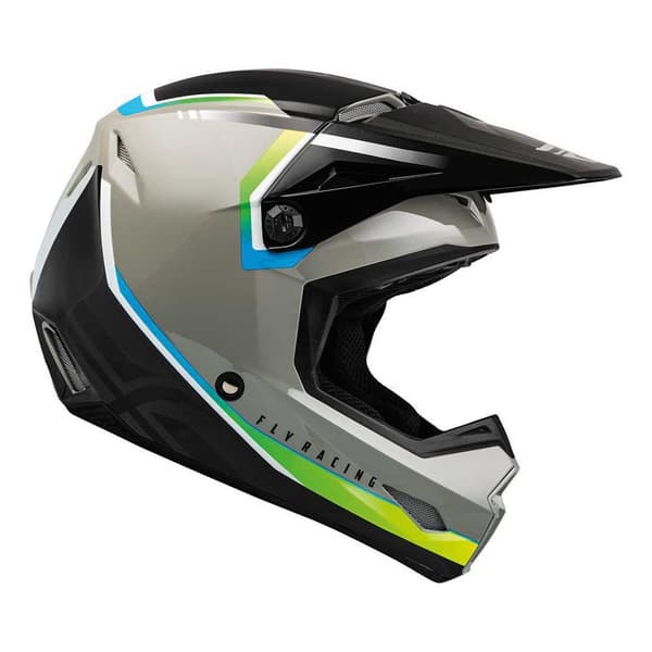 Fly Motocrosshjälm Ece Kinetic Drift Grå M