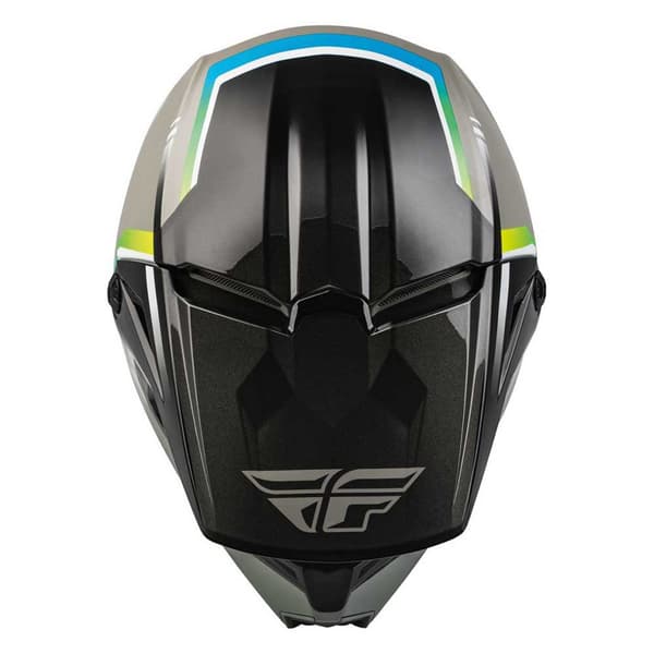 Fly Motocrosshjälm Ece Kinetic Drift Grå M