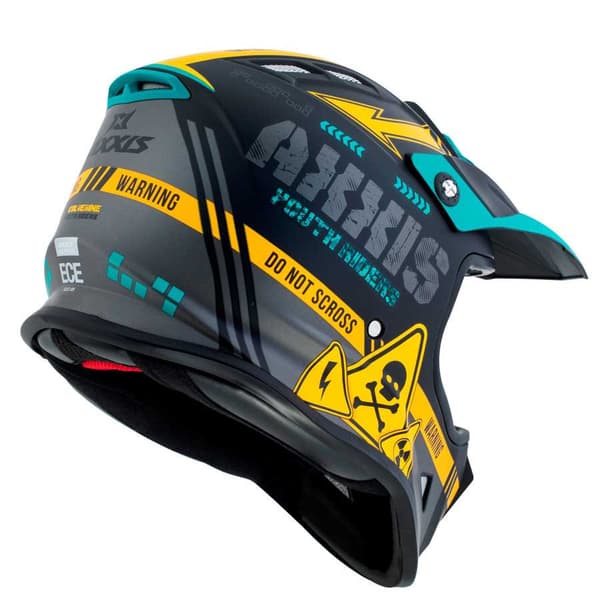 Axxis Lasten Motocross-kypärä Wolverine B3 Harmaa S