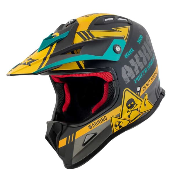 Axxis Lasten Motocross-kypärä Wolverine B3 Harmaa S