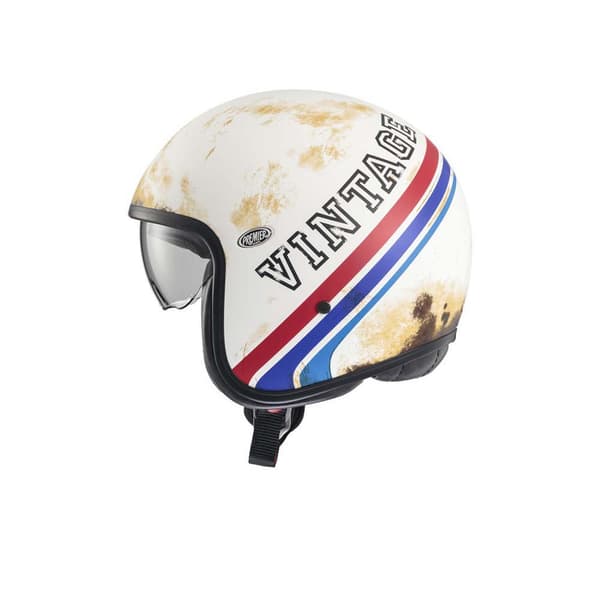 Premier Helmets Öppen Ansikts Hjälm 23 Vintage Btr 12 Bm 22.06 Vit L