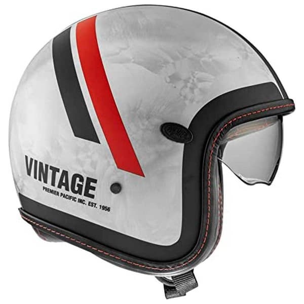 Premier Helmets Åben Ansigtshjelm 23 Vintageplatin Ed. Dr Do 92 22.06 Hvid XL